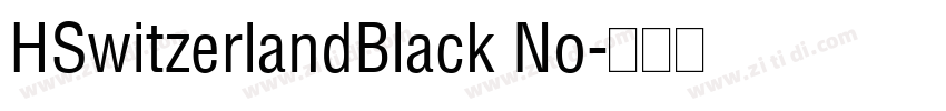 HSwitzerlandBlack No字体转换